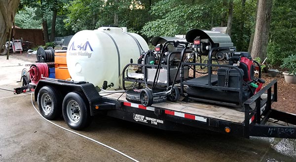 Alpharetta Pressure Washing cleaning equipment